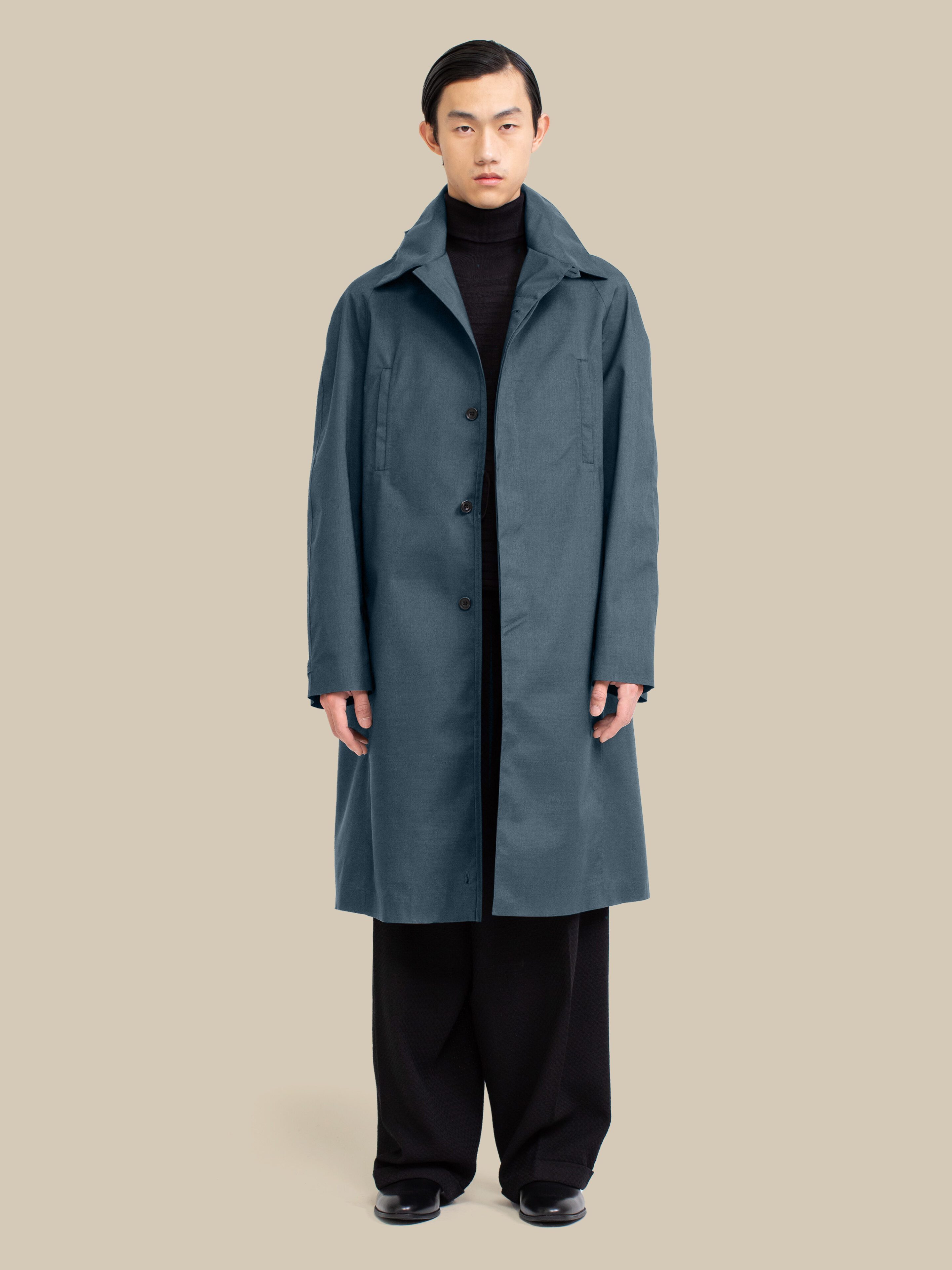 Fløyen Homme Knee Length / hopsack-indigo