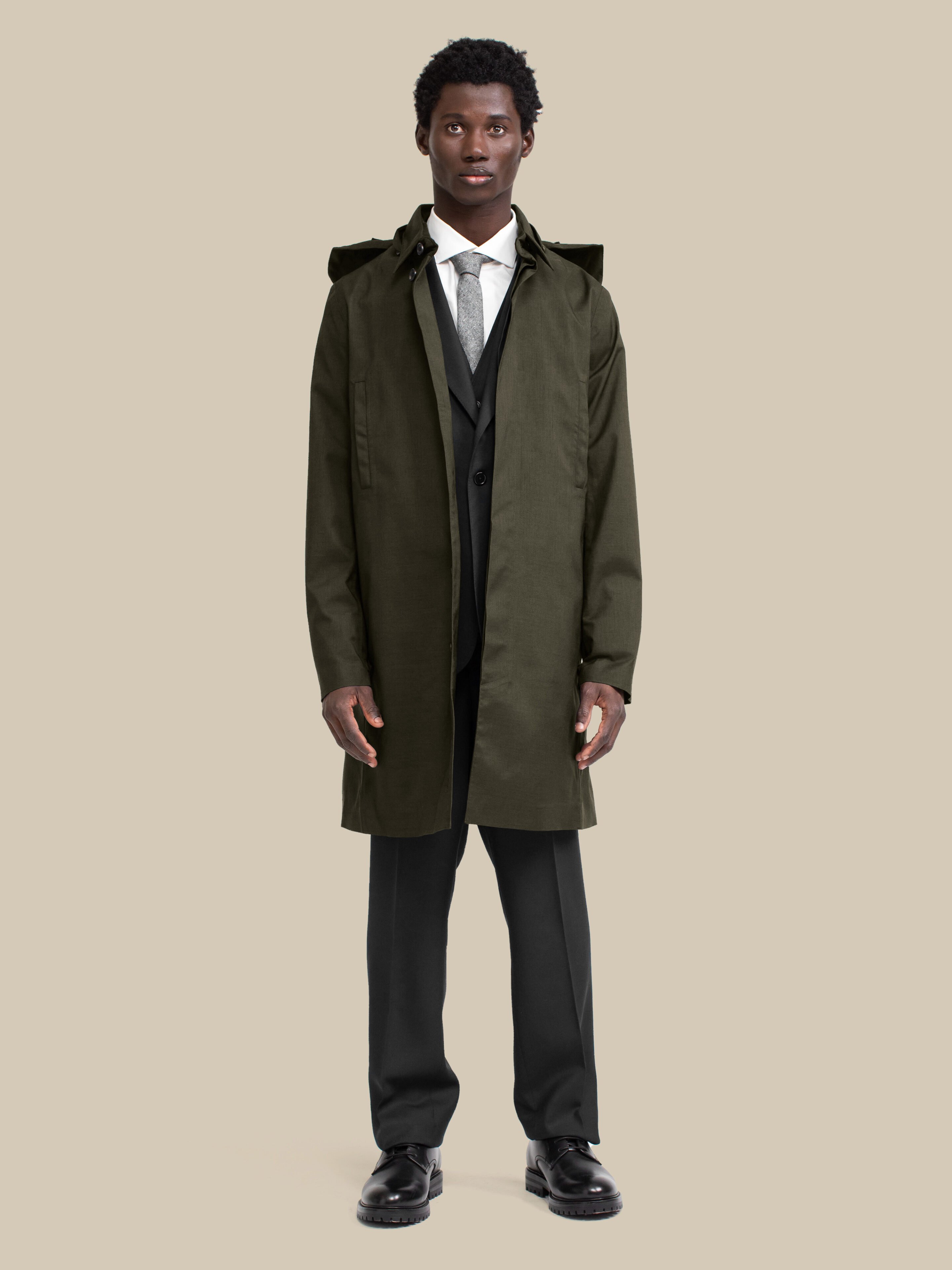 Single Breasted Homme / mixed-army-green